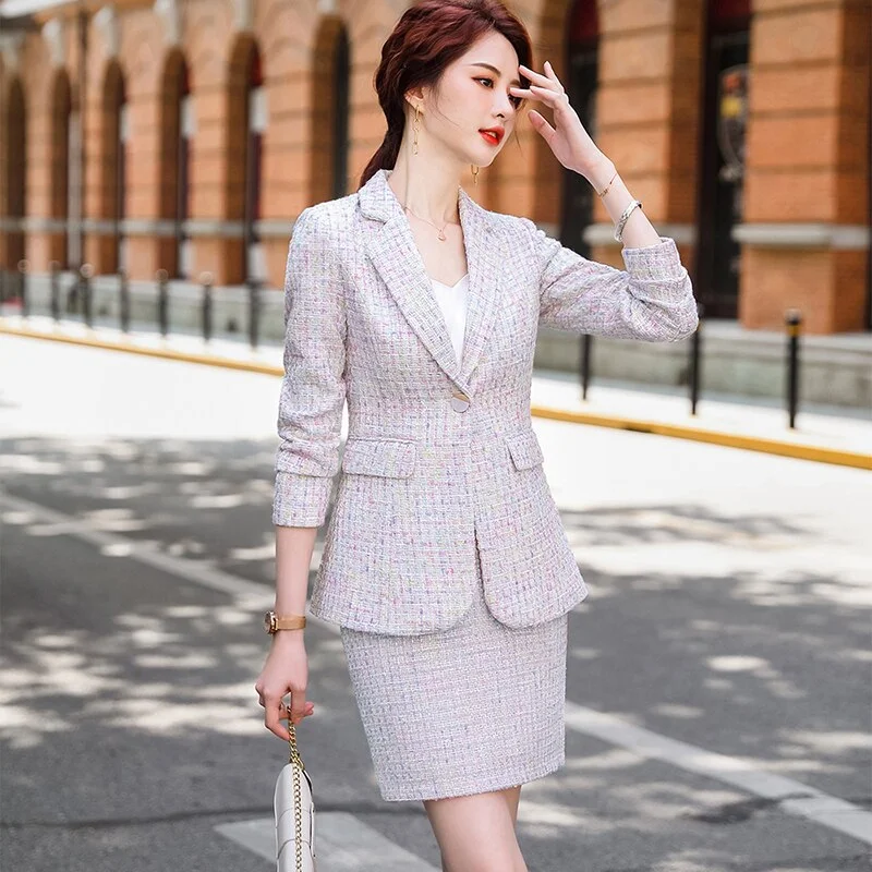 White Skirt Suit