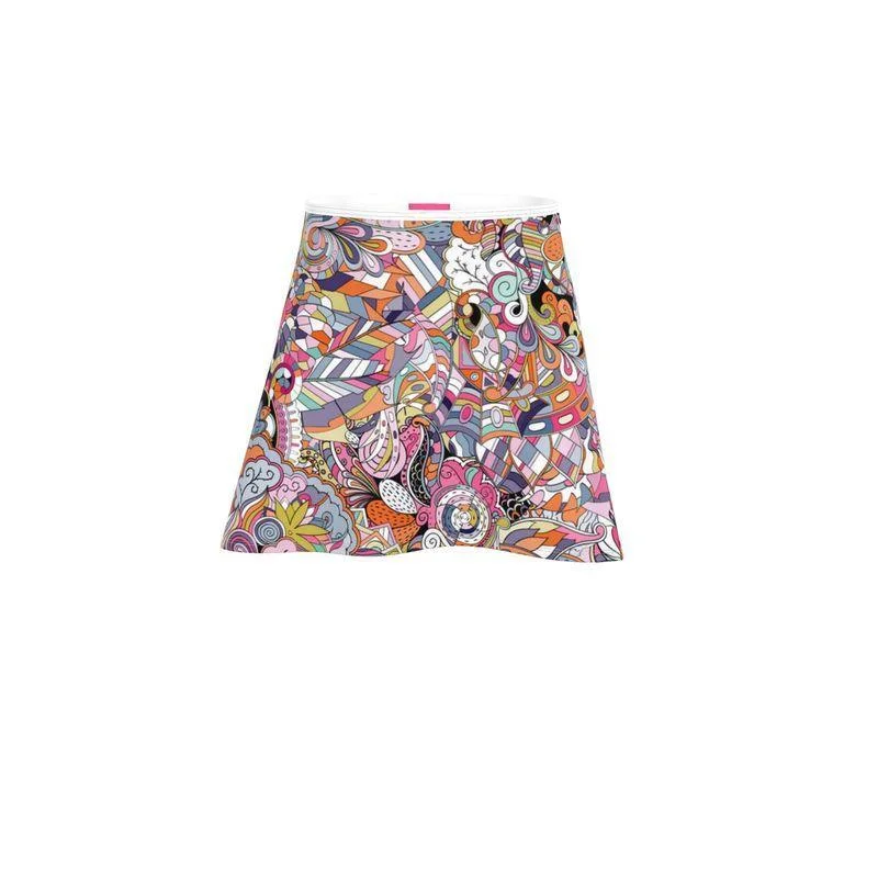 Kyuka Mini Skater Skirt casual skirt length