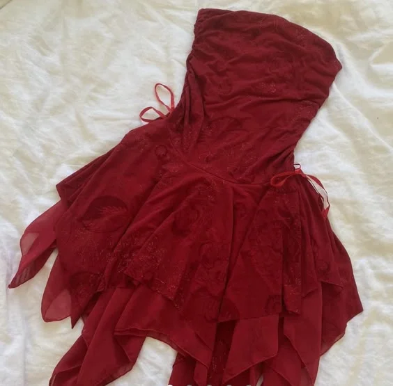 Cifeeo-back to school outfits 20th Birthday A line Strapless Chiffon Burgundy Homecoming Dresses Short Party Dress C2914 Tunics Vintage classic Cifeeo-back to school outfits 20th Birthday A line Strapless Chiffon Burgundy Homecoming Dresses Short Party Dress C2914 Tunics Vintage classic