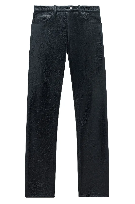 5-Pocket Vinyl Pants Classic Straight Pants