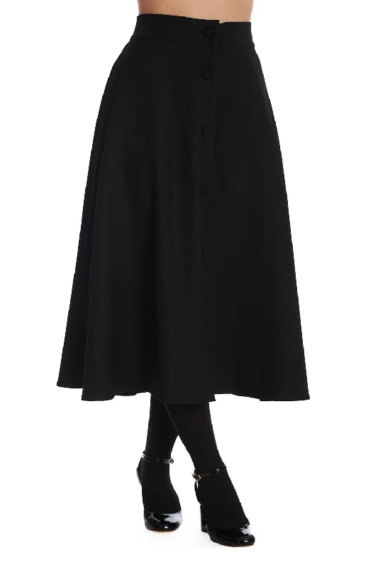 Banned Apparel - Book Worm Skirt flowy skirt hem