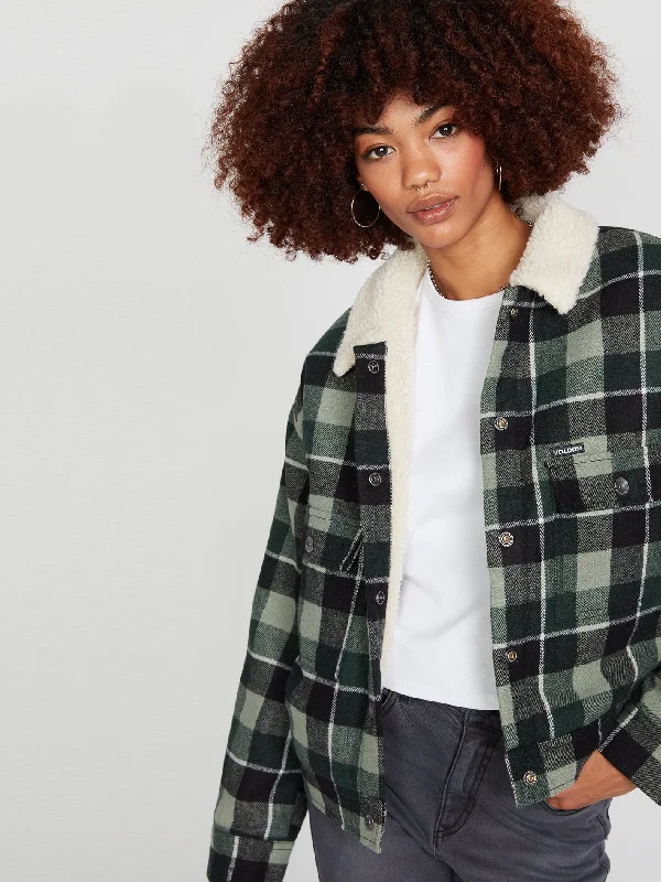 Weaton Jacket - Dark Pine Front Pockets Side Pockets Patch Pockets