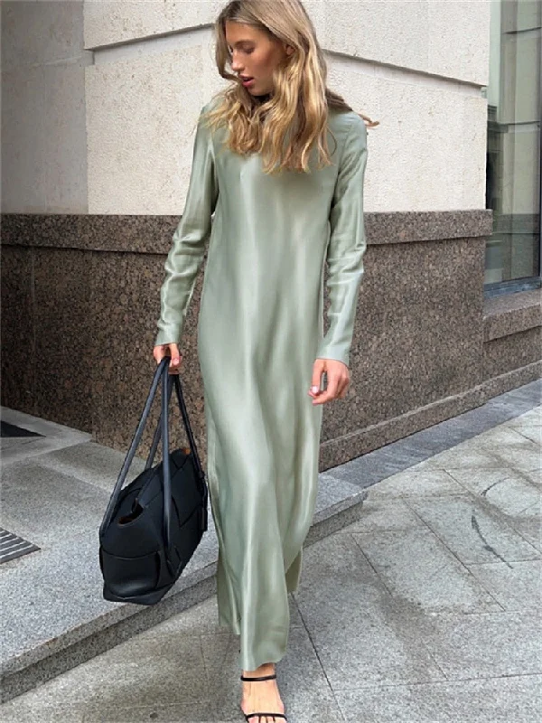 Cinessd Nye Ouyfit Black Satin Fashion Maxi Dress For Women Patchwork Slim High Waist Elegant Solid Split Long Dress Ladies Party Dress 2024 Square Neckline Feminine Cinessd Nye Ouyfit Black Satin Fashion Maxi Dress For Women Patchwork Slim High Waist Elegant Solid Split Long Dress Ladies Party Dress 2024 Square Neckline Feminine