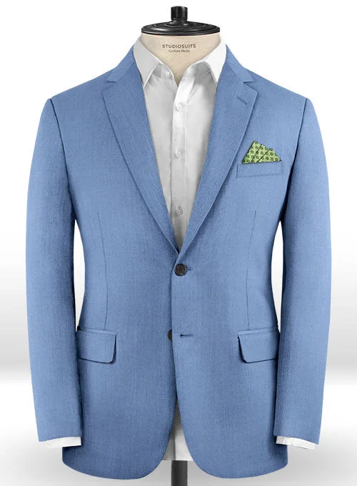 Scabal Metro Blue Wool Jacket Plaid Jacket Tartan Jacket Houndstooth Jacket