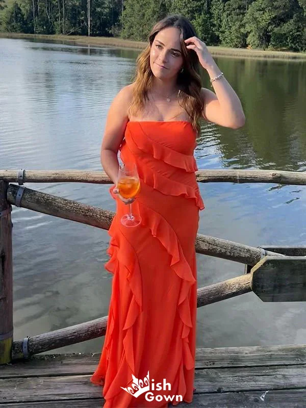 Elegant Strapless Sheath Long Party Dress Prom Dresses ,WGP1027 Tunics Luxurious premium