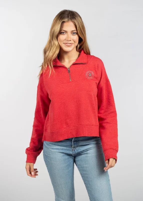 OHIO STATE QUARTER ZIP JACKET Striped Jacket Polka Dot Jacket Floral Jacket