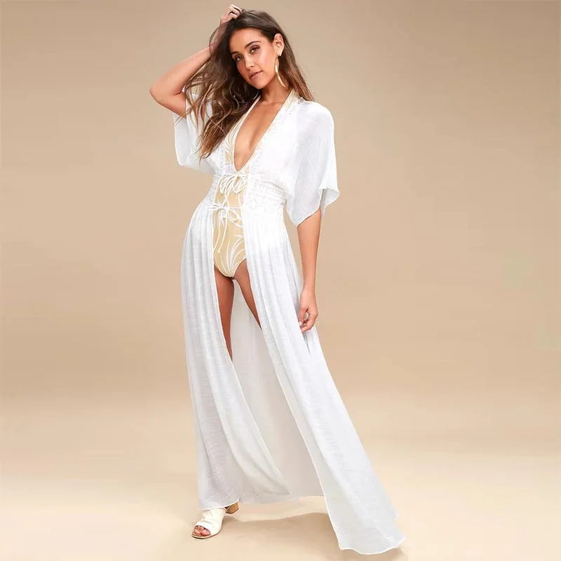 Carried Away Off-White Embroidered Maxi Cardigan #Embroidered Embroidered Appliqued Beaded