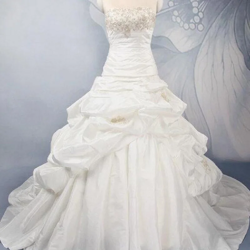 Cheap Vantage strapless Gold Lace Classic Style Wedding Party Dresses, WD0016 Tunics Business professional