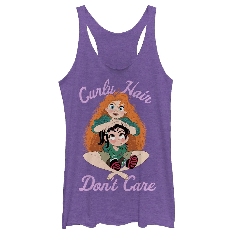 Women's Ralph Breaks the Internet Merida Hair Racerback Tank Top flowy tank top