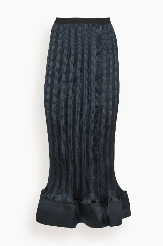 Hollis Midi Skirt in Black lace skirt delicate
