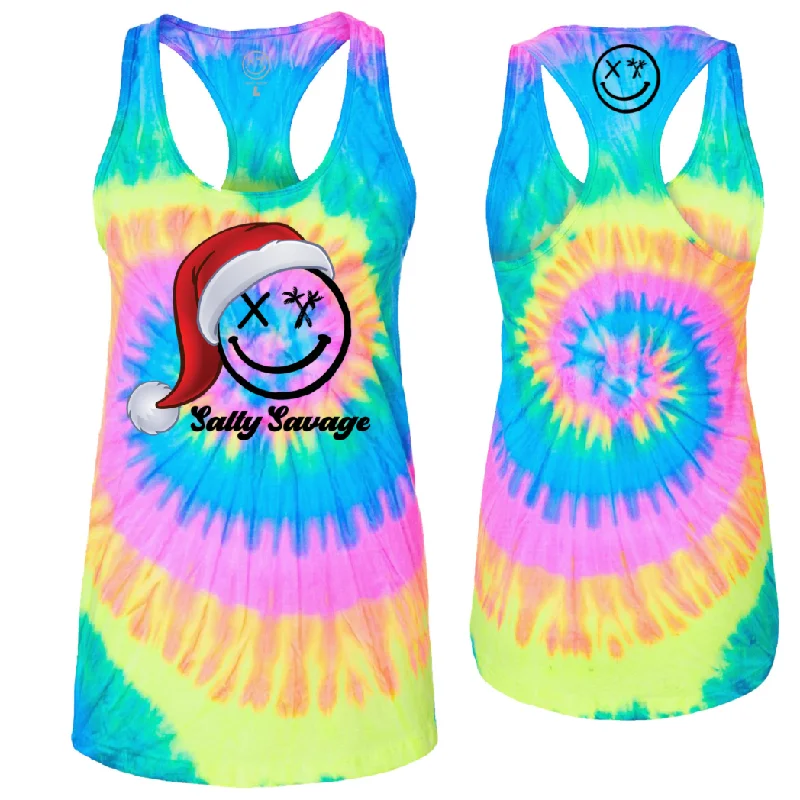 Ladies “Salty Santa” Racerback Tank | Christmas Edition comfortable tank top