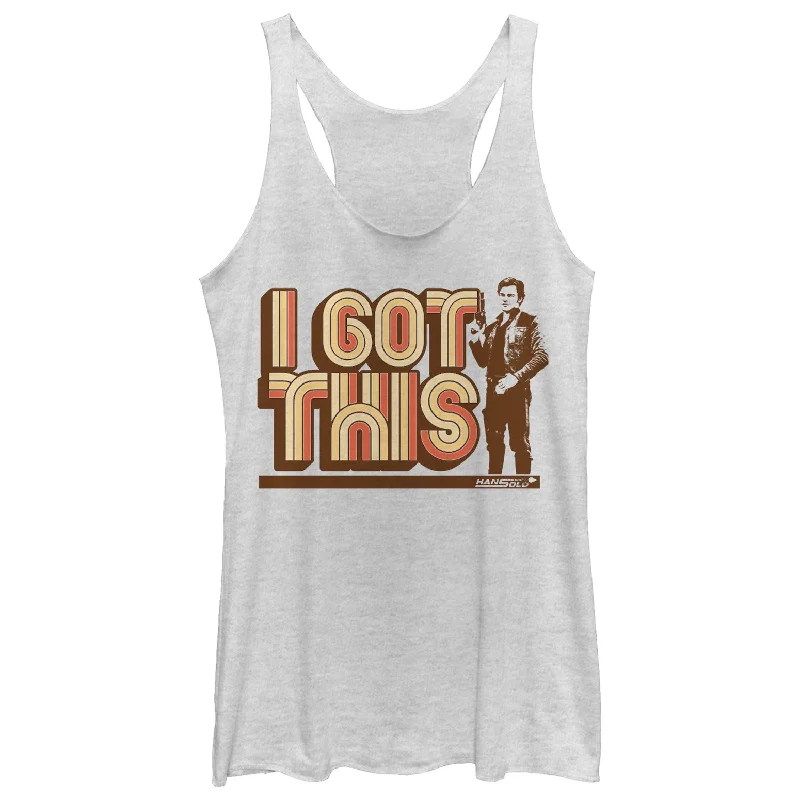 Women's Solo: A Star Wars Story Han I Got This Racerback Tank Top casual tank top