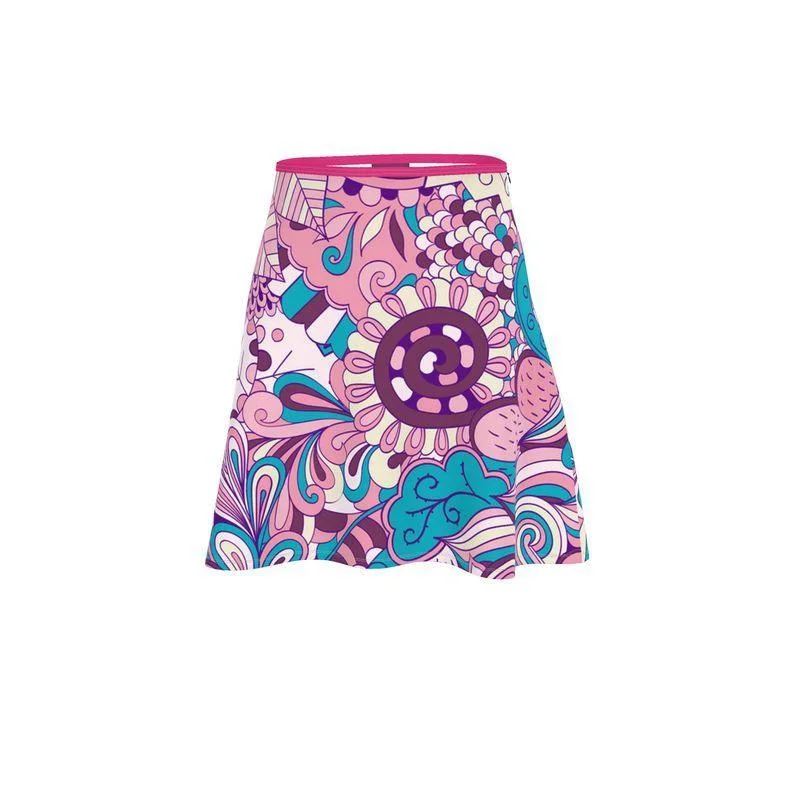 Antina Knee Length Skater Skirt a-line skirt cut