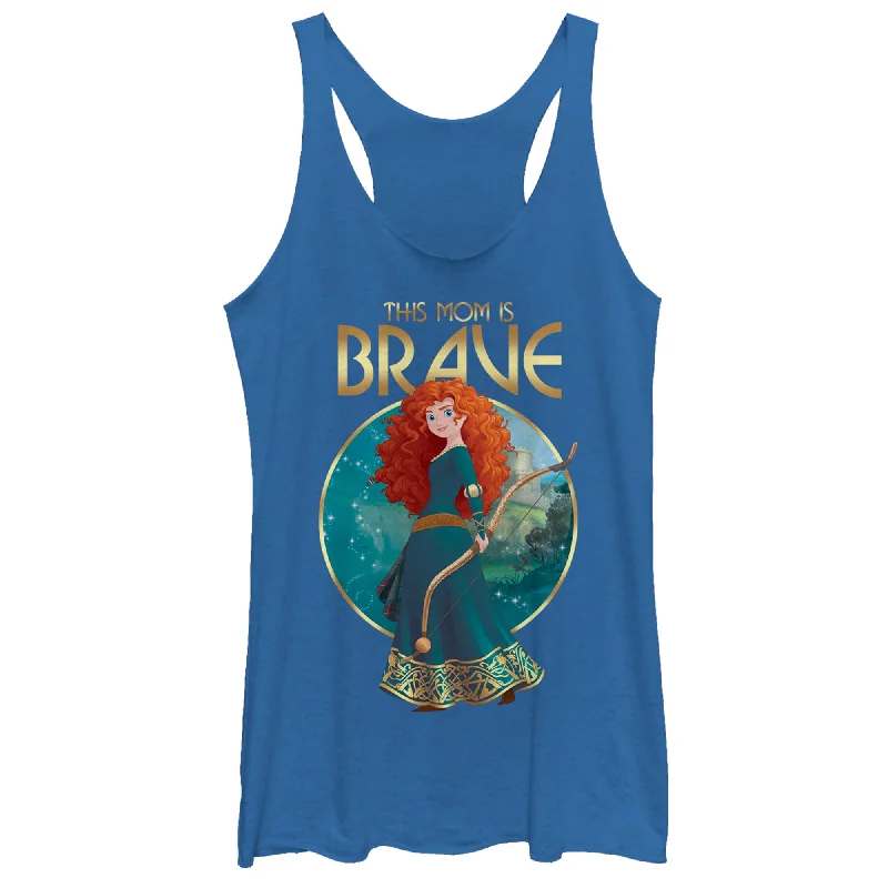 Women's Brave Merida Mom Racerback Tank Top black tank top
