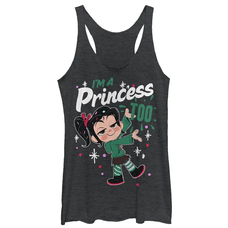 Women's Ralph Breaks the Internet Princess Vanellope Racerback Tank Top lavender tank top