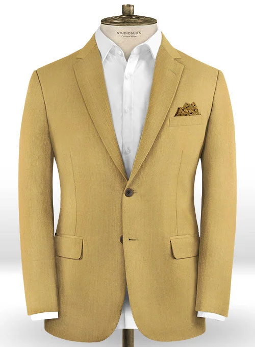 Scabal Khaki Wool Jacket Herringbone Jacket Checkered Jacket Solid Jacket