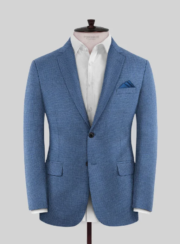 Scabal Cosmopolitan Imperial Blue Wool Jacket Jacket Blazer Coat