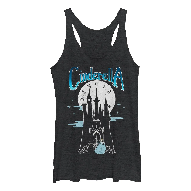 Women's Cinderella Midnight at the Castle Racerback Tank Top lime green tank