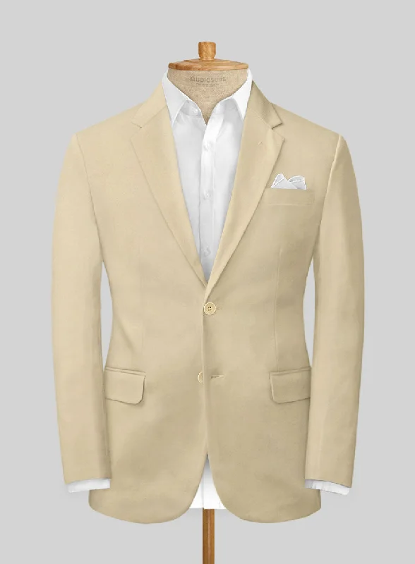 Scabal Khaki Cashmere Cotton Jacket Fleece Jacket Down Jacket Feather Jacket