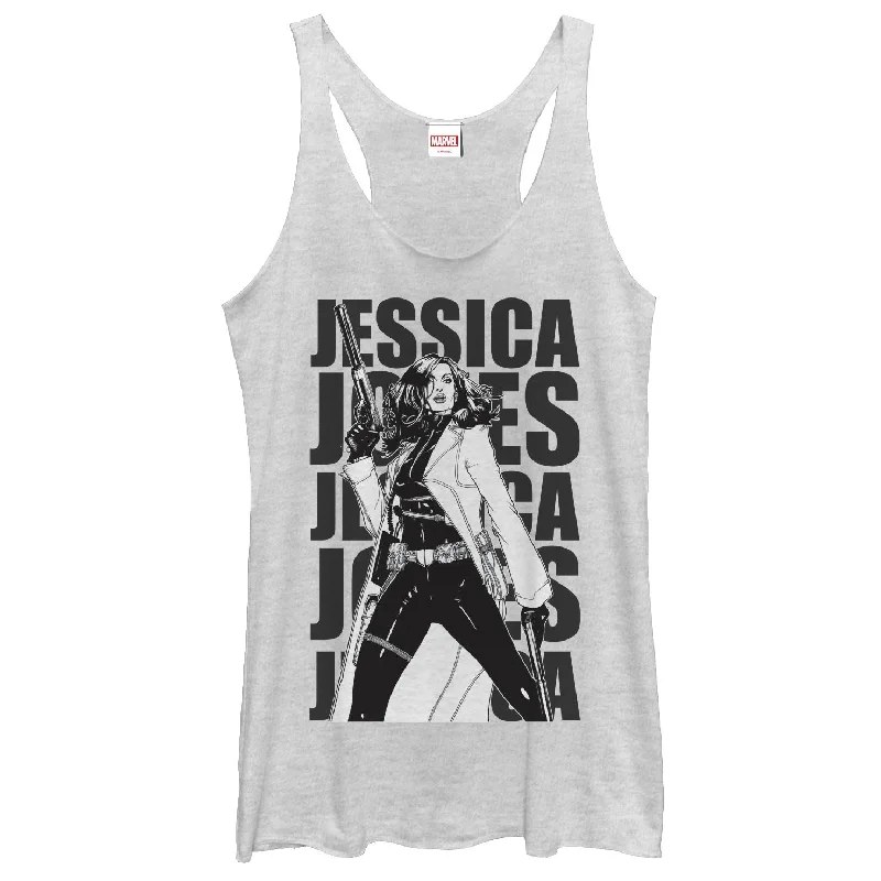 Women's Marvel Jessica Jones Racerback Tank Top yoga tank top