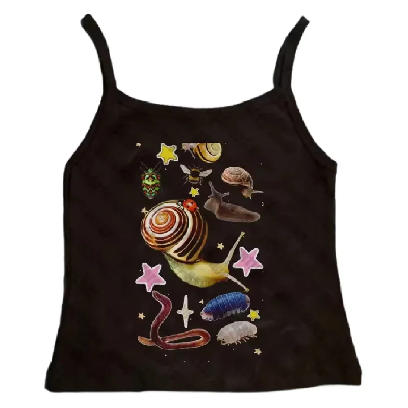 Crawlies- the Creepy Crawlie Print Tank Top strappy tank top