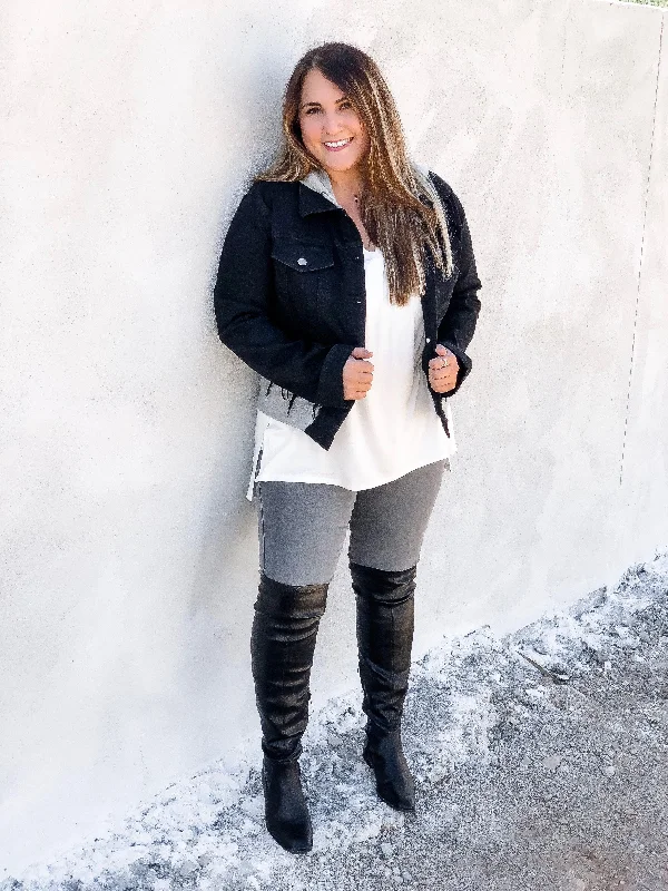 (S-3X & 4 Colors) Lead Me To A Good Time Jacket Faux Fur Jacket Real Fur Jacket Shearling Jacket