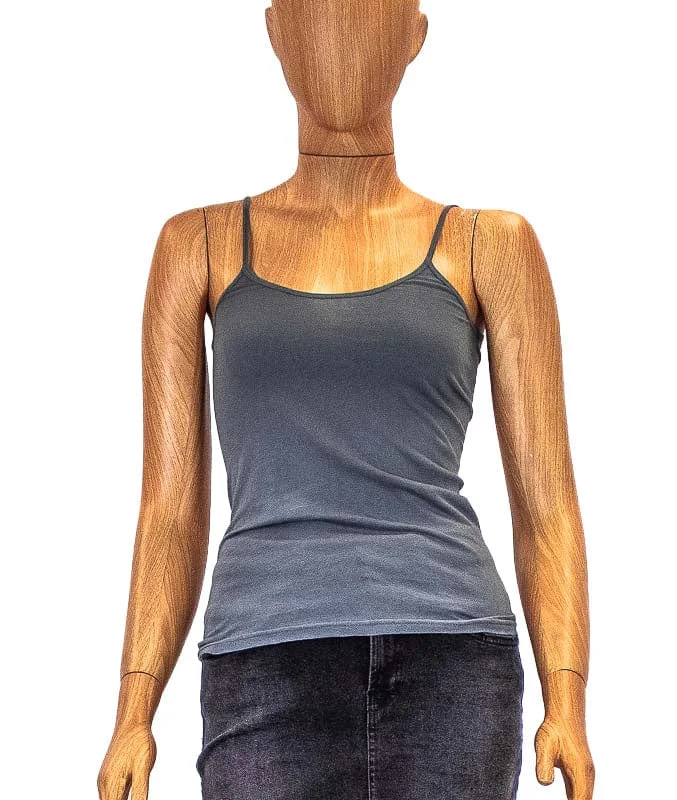 Gray Tank mesh tank top
