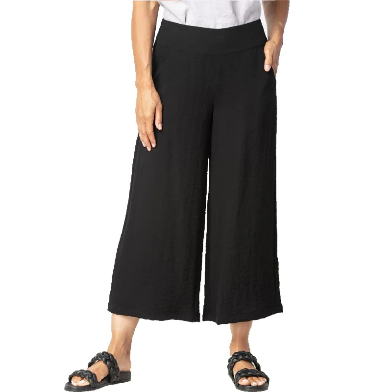 Women's Habitat Express Travel Crop Pant Black Classic Straight Pants