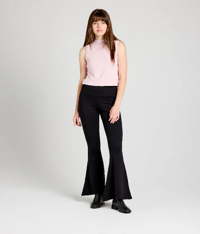 Bishop Mock Neck Tank - Dusty Lilac activewear tank top