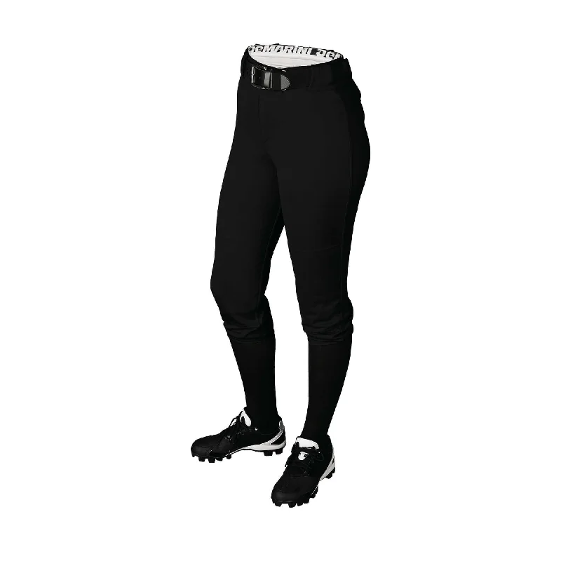 DeMarini Womens Fierce Softball Pant Black Soft Cotton Pants