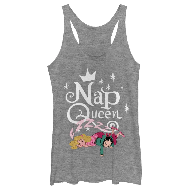 Women's Ralph Breaks the Internet Comfy Aurora Racerback Tank Top scoop neck tank