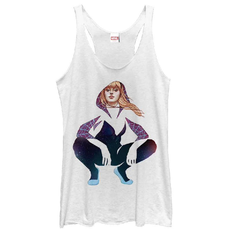 Women's Marvel Spider Gwen Cutout Racerback Tank Top sleep tank top