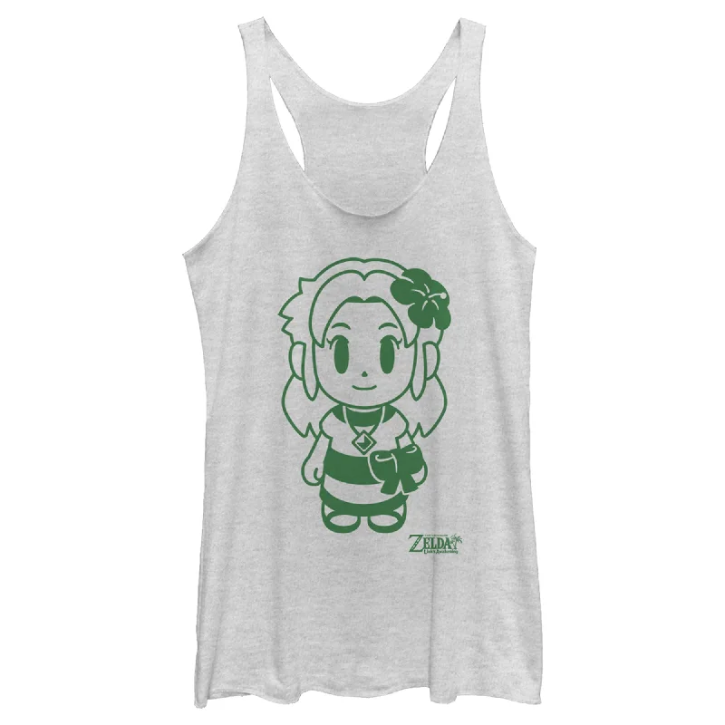 Women's Nintendo Legend of Zelda Link's Awakening Sleek Marin Avatar Racerback Tank Top bronze tank top