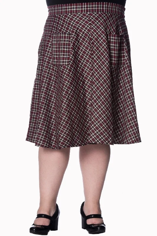 Banned Apparel - Apple Of My Eye Skirt corduroy skirt textured