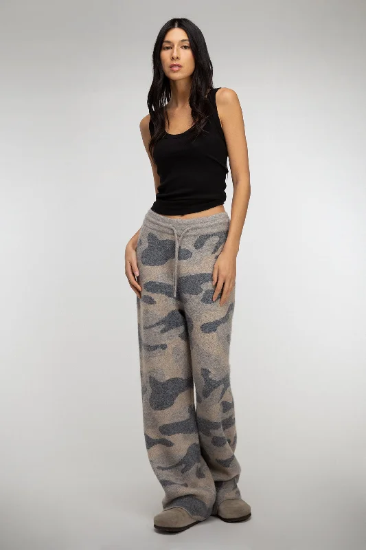 CAMO KNIT PANT High-Waist Jogger Pants
