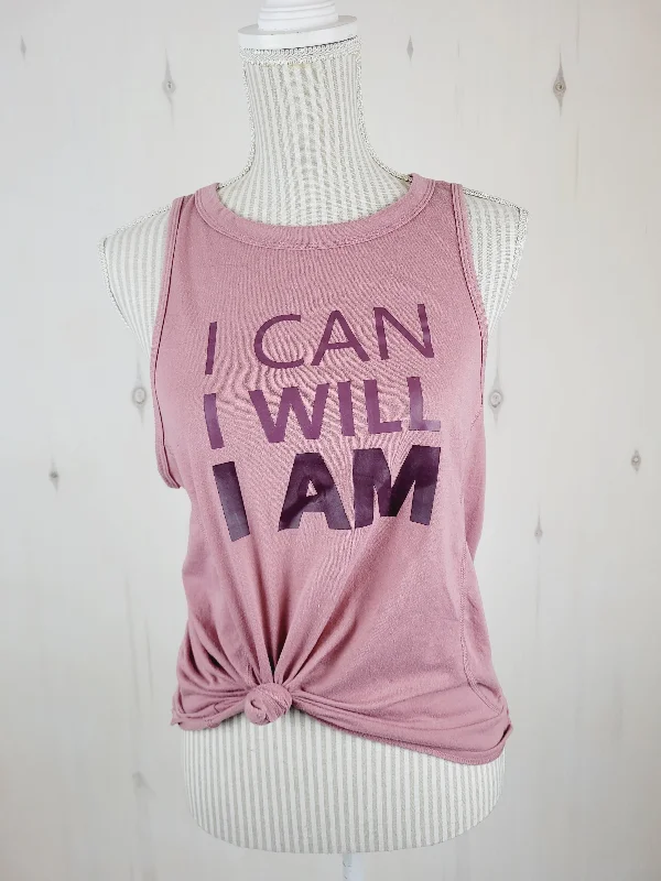 ATHLETIC WORKS I CAN.. TANK LADIES MEDIUM PRE-LOVED lavender tank top
