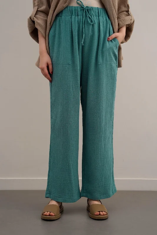 EVERYDAY MUSLIN PANTS Soft Stretch Trousers