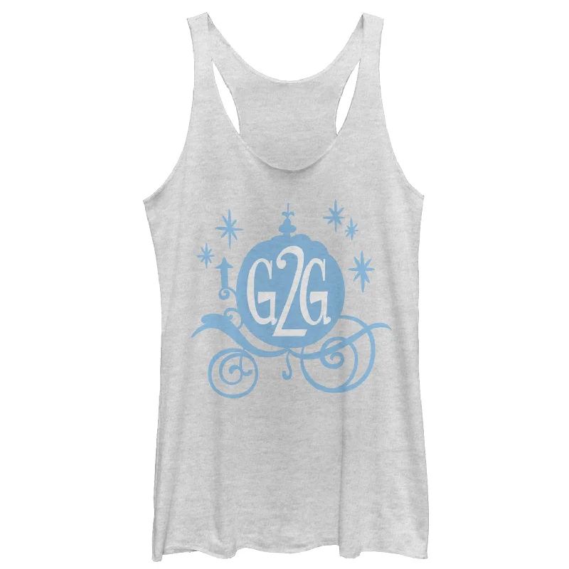 Women's Ralph Breaks the Internet Comfy Cinderella Racerback Tank Top crossback tank top
