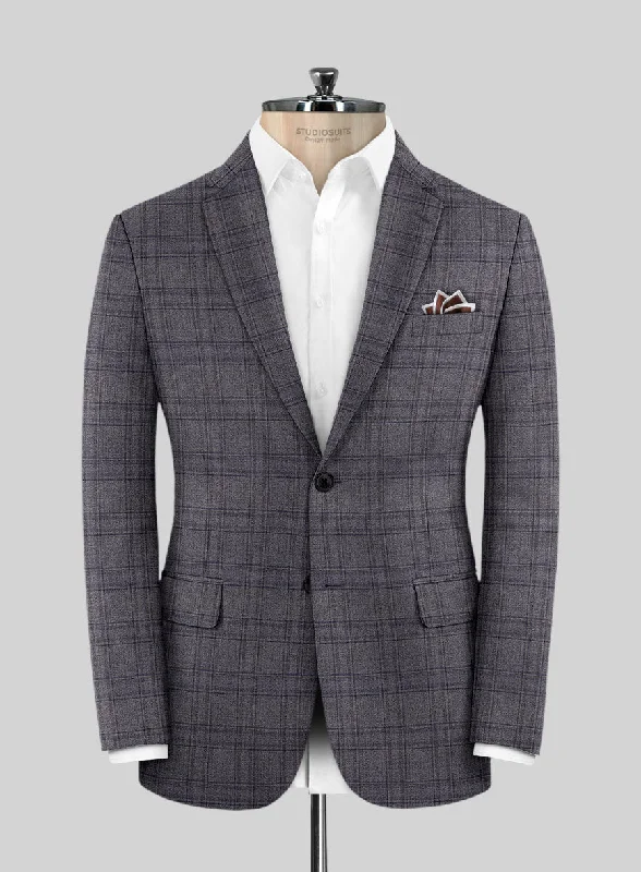 Scabal Bond Blue Wool Jacket Appliqued Jacket Beaded Jacket Sequined Jacket