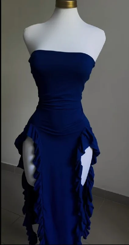Cifeeo-back to school outfits 20th Birthday Sheath Strapless Royal Blue Homecoming Dresses Short Mini Party Dress C2808 Tunics Brand named Cifeeo-back to school outfits 20th Birthday Sheath Strapless Royal Blue Homecoming Dresses Short Mini Party Dress C2808 Tunics Brand named