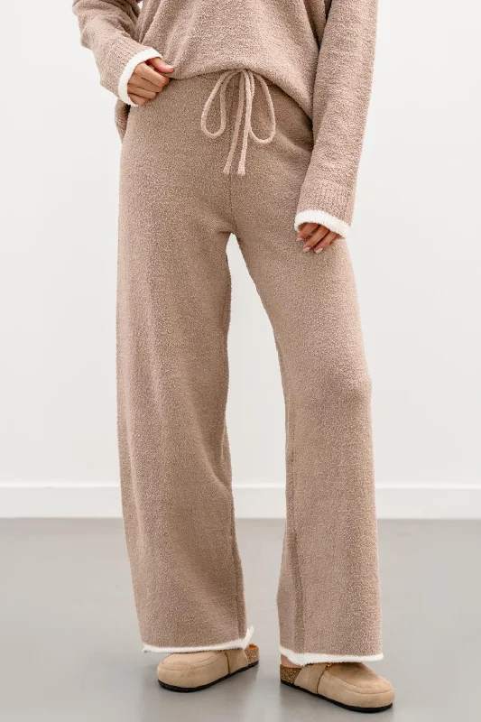 MINKY LOUNGE PANTS Wide-Legged Palazzos