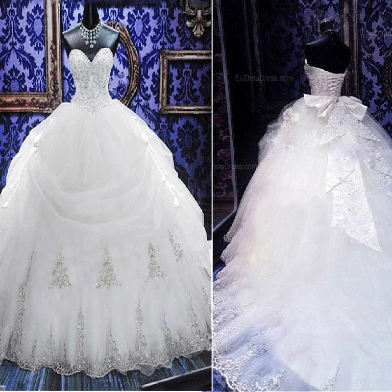 Luxury Sweetheart Silver Lace Wedding Party Dresses, Corset Lace Up Bridal Gown, WD0018 Tunics Running lightweight Luxury Sweetheart Silver Lace Wedding Party Dresses, Corset Lace Up Bridal Gown, WD0018 Tunics Running lightweight