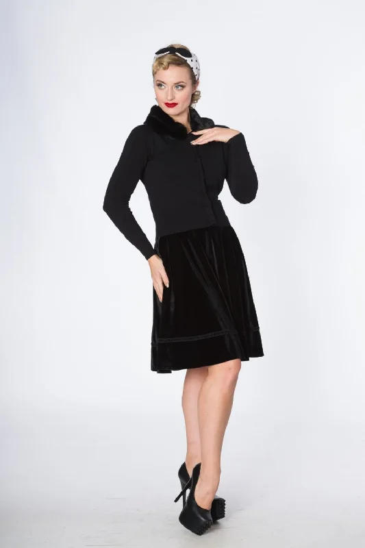 Banned Apparel - Bow Dreaming Cardigan Tailored Straight A-Line