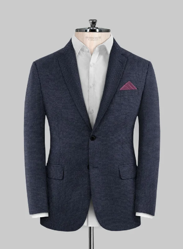 Scabal Tornado Twill Navy Blue Wool Jacket Quilted Jacket Puffer Jacket Insulated Jacket