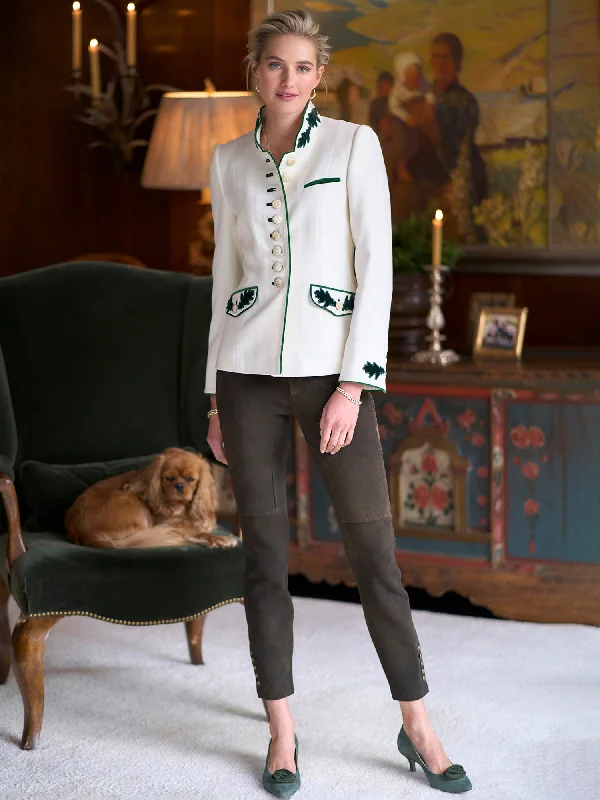Sofia Deer Leather Riding Pant Casual Lounge Pants