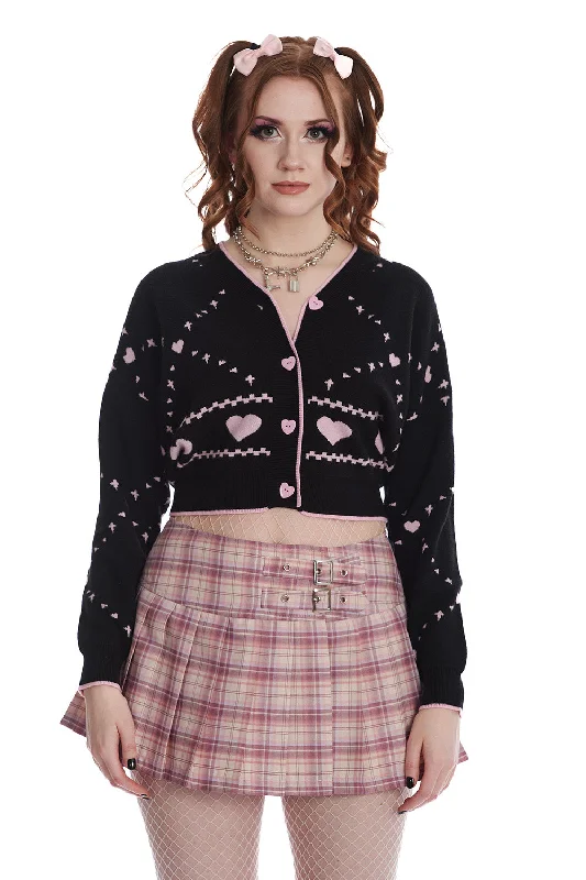 NORI CARDIGAN Real Fur Shearling Chenille