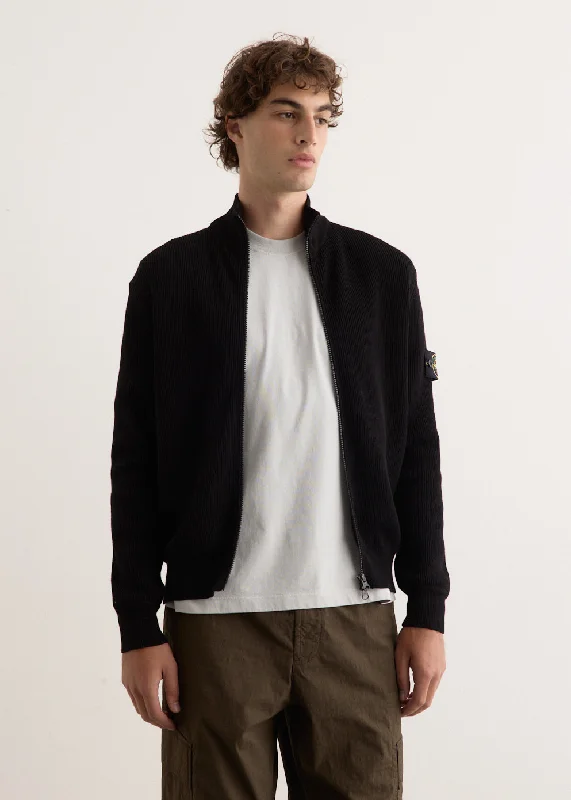 Organic Cotton Full Zip Cardigan Terry Blend Velvet Blend Canvas Blend