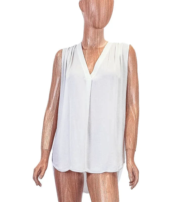V-Neck Silk Tank cotton tank top
