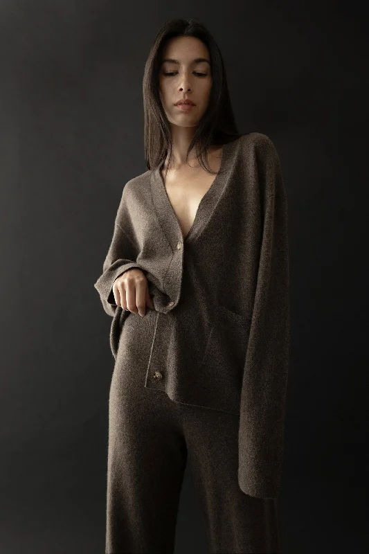 100% CASHMERE CARDIGAN Hooded Cardigan Collared Cardigan Shawl Collar