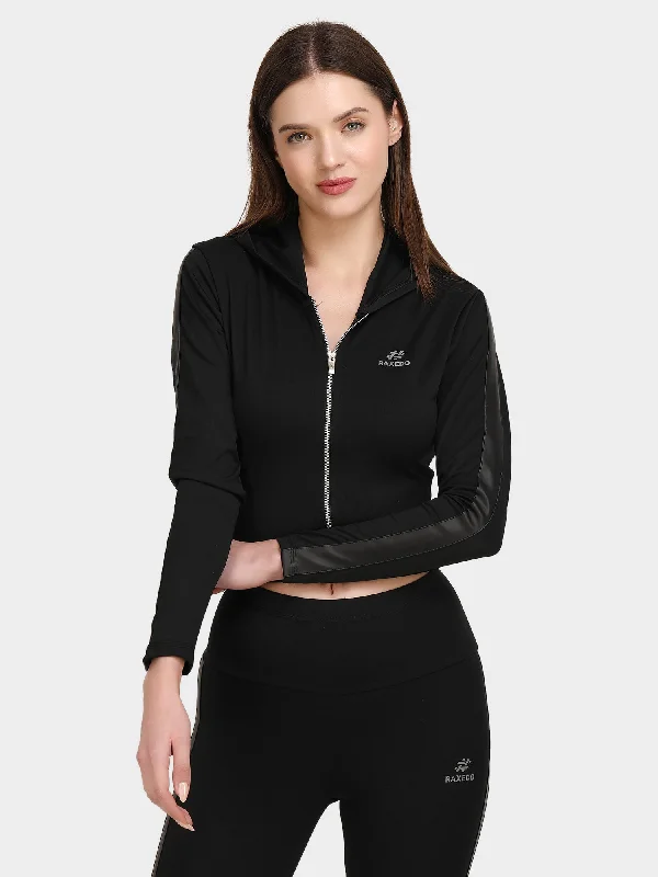 Women's Slim Fit Crop Top Jacket Print Jacket Jacquard Jacket Patchwork Jacket